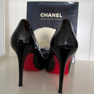 Christian Louboutin Simple Pump 100 mm Size 39 Black Patent